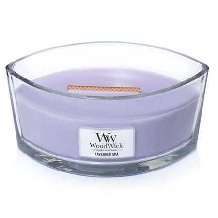 Chandelle WoodWick parfumée Ellipse "Lavender Spa"