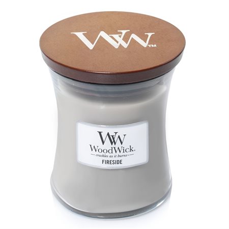 WoodWick medium scented candle "Fireside"