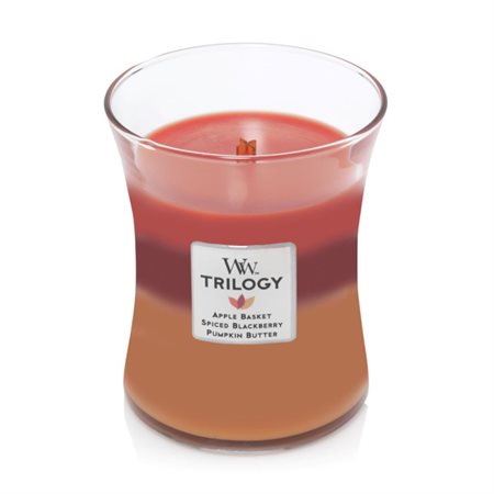 WoodWick medium Trilogy scented candle "Autumn Harvest"